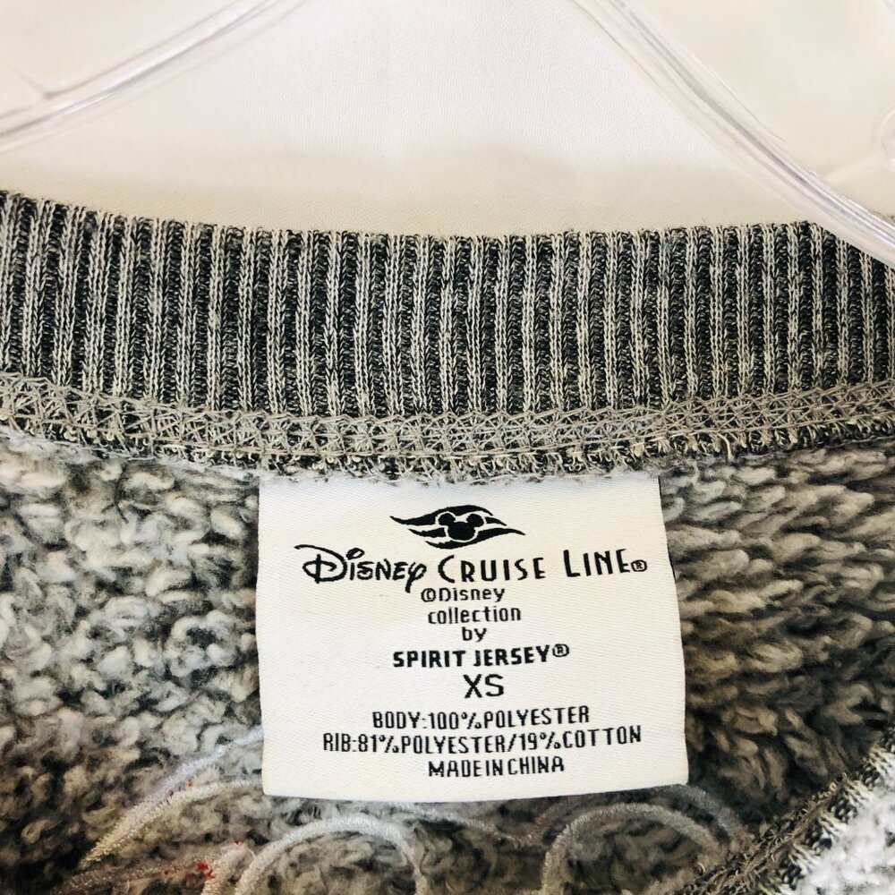 Disney Cruise Line Spirit Jersey Size XS Cozy Sherpa Fleece Pullover Sweatshirt - Picture 4 of 5